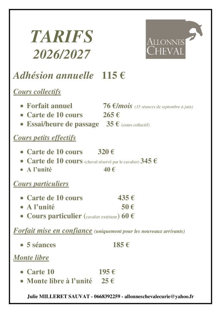 tarifs-allonnes-cheval-2026-2027